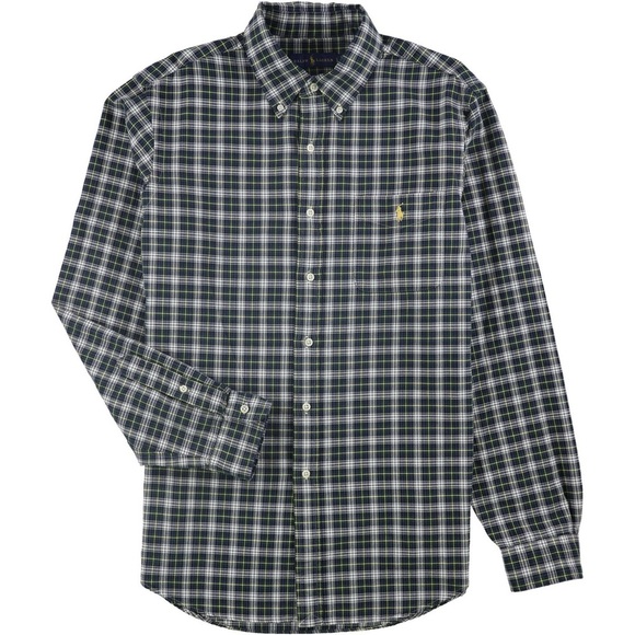 Ralph Lauren Plaid Button-Down Pocket Shirt Green Multi Men’s XXL 710716611007 - Picture 1 of 5